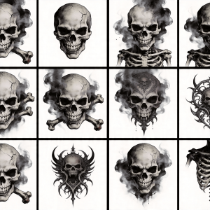 Gothic Skull Tattoo Pack